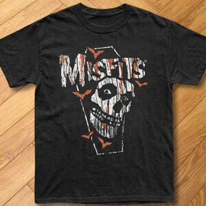 Misfits Punk Rock Graphic Tee Distressed Grunge Aesthetic